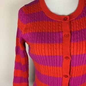 Talbots Vivid Knit Cardigan Size Small Petite